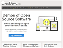 Tablet Screenshot of opendemo.org